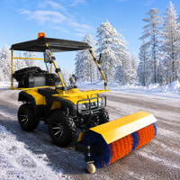 Balayeuse à neige haute performance 1300C, machine de nettoyage routier à essence, moteur 250CC, balayeuse à neige robuste pour usage commercial
