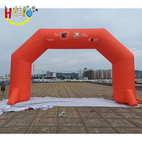 Arche d'arrivée de départ personnalisée pour la course à pied Porte d'entrée gonflable pour marathon avec bannières imprimées