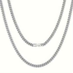 Collier cubain Miami plaqué or véritable 18 carats, maillons cubains de 5 mm, bijoux hip-hop pour hommes et femmes, 16/18/20/22/24 pouces, boule de cou - Product Image 4
