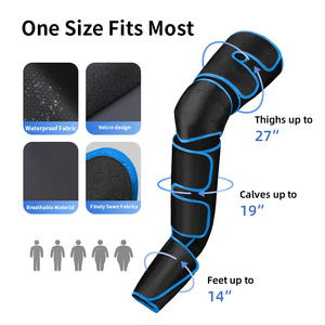 Compresión de aire Masajeador de piernas Compresión de aire de piernas Masajeador de piernas completas para circulación y alivio del dolor Fatiga de pies - Product Image 4