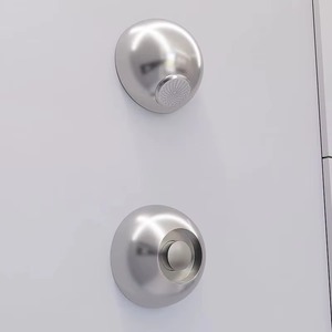 Cabezal de Ducha Redondo de Acero Inoxidable para Montar en la Pared, con Rociador de Lluvia, Grifo de Agua Fría y Caliente, Diseño Minimalista, Acabado Pulido, para Baño - Product Image 2