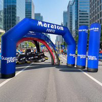 Arche publicitaire gonflable personnalisée pour ligne de départ/arrivée de marathon, événements sportifs, course, triathlon – Offre spéciale