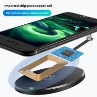 [Recharge rapide 2A] Patch récepteur sans fil pour téléphone portable 15W compatible avec la recharge Android Type-C