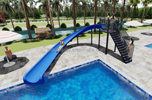 Toboggan aquatique de <span class=keywords><strong>18</strong></span> pieds en acier et fibre de verre pour usage résidentiel intérieur/extérieur - Toboggan en forme de cône pour parc aquatique - Product Image 5