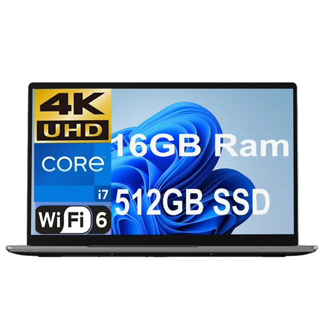 Factory Wholesale Windows 11 4K 15.6 Inch New Slim Laptop Core I7 Business Student 16Gb Ram Notebook Computer Pc Laptop