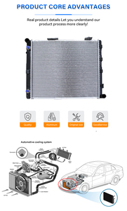 หม้อน้ำรถยนต์สำหรับ <span class=keywords><strong>Mercedes</strong></span> <span class=keywords><strong>W123</strong></span> W126 CHEVROLET AVEO 1.2i'05-/KALOS 1.2i'02-/MT รหัสอะไหล่แท้: 96443475 / 96536523 - Product Image 4