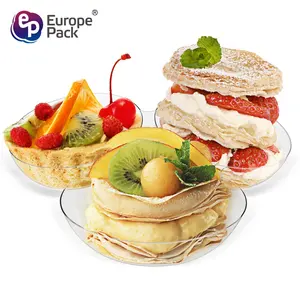 Europa-Pack nuovo arrivo di grado alimentare 290ml di forma ovale spuntino che serve piatto 3 parti