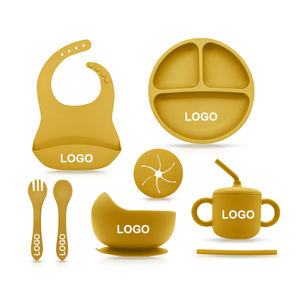 BPA ชุดชามอาหารมีไฟ LED สำหรับ<span class=keywords><strong>เด็ก</strong></span>, ชุดกล่องซิลิโคนสำหรับป้อนอาหาร - Product Image 1