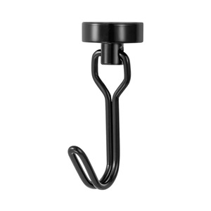 Crochet magnétique en néodyme robuste, 50 lb, crochet magnétique pivotant noir pour suspendre des <span class=keywords><strong>objets</strong></span> lourds - Product Image 2