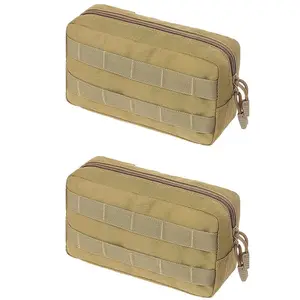 Tactical Molle Horizontal Admin Pouch Multi-Purpose Laser-Cut EDC Tool  Pouch Bag