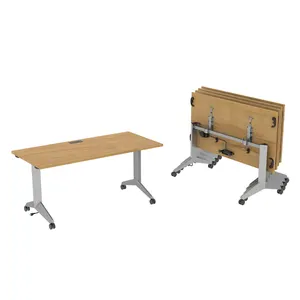 Space Saving and Easy Assembly Traini Multifunctional Desk Convertible Desk Office Worktable