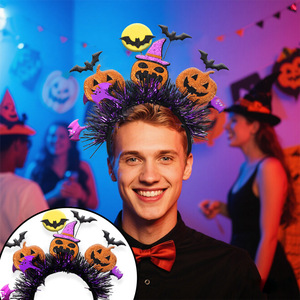 Diadema de Halloween con Araña, Fantasma y Calabaza para Disfraces y Accesorios para el Cabello - Product Image 5