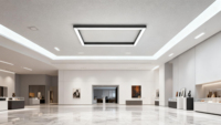 Luminaria Lineal LED de Aluminio SR Lighting SR G2 IP20 para Interiores, Colgante, Empotrada, Ra80, para Centros Comerciales, 3CCT, 3 Años de Garantía