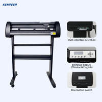 Plotter de Corte Automático de Alta Precisión Kenteer con Corte de Contorno, Máquina Cortadora de Vinilo y Papel, Prensa de Calor