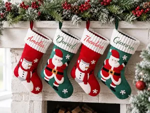 <span class=keywords><strong>Chaussette</strong></span> <span class=keywords><strong>de</strong></span> <span class=keywords><strong>Noël</strong></span> personnalisée 2026 avec nom, décor <span class=keywords><strong>de</strong></span> cheminée <span class=keywords><strong>de</strong></span> <span class=keywords><strong>Noël</strong></span> en peluche Père <span class=keywords><strong>Noël</strong></span> Bonhomme <span class=keywords><strong>de</strong></span> neige, sac cadeau <span class=keywords><strong>de</strong></span> <span class=keywords><strong>Noël</strong></span> - Product Image 2