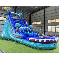 Glissière d'eau gonflable de nouvelle conception château gonflable d'amusement extérieur de glissière de piscine de PVC de 0.55mm pour la location de partie