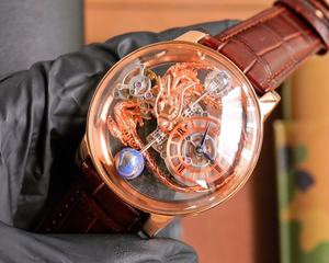 Montres pour hommes de haute qualité, vente chaude, design de créateur, mécaniques, tourbillon, haut de gamme, bracelet marron - Product Image 3