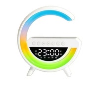 Enceinte de bureau pour étudiant avec chargeur sans fil Qi 15W, lampe d'ambiance RGB, accessoire de bureau tendance, enceinte Edifier