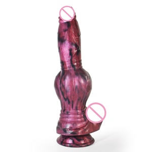 Factory Price Dog Knot Big <b>Dildo</b> With Suction Cup Vagina Massager Realistic Animal Penis Dog Knot <b>Dildo</b> Sex Toy - Product Image 3