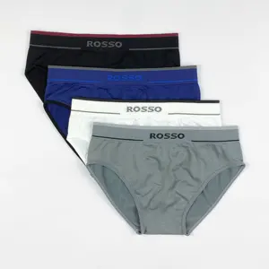 Cuecas boxer personalizadas s015, cuecas sem costura para homens, roupa íntima masculina