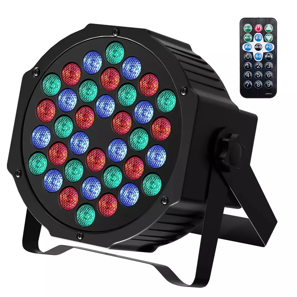 Top Verkauf 36*2W RGB DJ Disco Bühnen beleuchtung mit Fernbedienung DMX512 Uplights LED Par Light