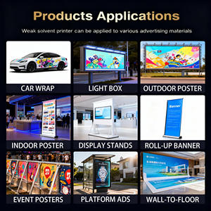 热卖财富I3200机户外广告压印柔性横幅贴纸乙烯基聚丙烯印刷1.7米生态溶剂打印机 - Product Image 4