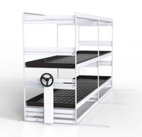 Grande serre agricole jardin système de plantes hydroponiques support de culture vertical hangar en plastique pour la plantation