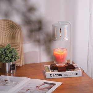 Phổ Biến Trang Trí Nội Thất Hình Dạng Đặc Biệt Cơ Sở Gỗ Nến Ấm Hơn Phòng Ngủ Sáng Tạo Hương Liệu Đèn Không Có Ngọn Lửa Mới Thiết Kế Bàn Ánh Sáng - Product Image 4