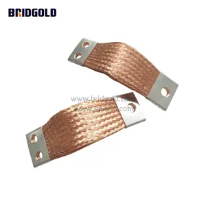 Flexible Electrical Copper Braided Connector in Solderless Pressed 400A
