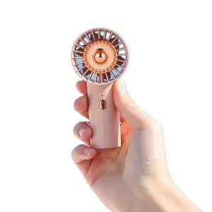 Портативный мини-вентилятор, портативный мини-вентилятор, портативный USB Перезаряжаемый розовый маленький карманный ручной вентилятор для женщин, для путешествий, для улицы