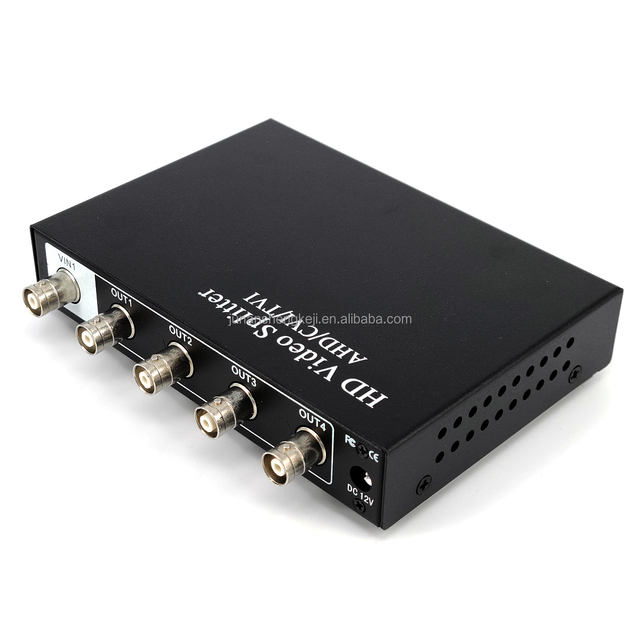 High Quality AHD CVI TVI 2MP 4MP 5MPBNC Video Distributor 1 in 4 Out Video Distributor BNC Splitter for CCTV Monitor