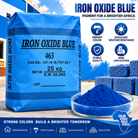 Pigment en poudre d'oxyde de fer bleu Fe2O3, colorant inorganique synthétique pour revêtements de construction, glaçure céramique, vente en gros