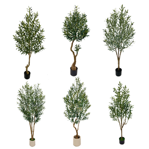 Arbre artificiel, bonsaï, plante en plastique, plante en <span class=keywords><strong>pot</strong></span>, paysage moderne, plante d'intérieur, <span class=keywords><strong>olivier</strong></span>, <span class=keywords><strong>grand</strong></span> modèle d'intérieur - Product Image 2