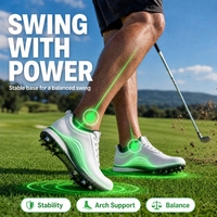 Vente directe usine : Semelles orthopédiques de sport pour le golf, avec soutien de la voûte plantaire, absorption des chocs et confort pour les pieds