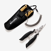 Pince de pêche ROVORO 14cm 63g résistante à l'eau salée pour couper la ligne tressée, retirer les hameçons et ouvrir les doubles anneaux