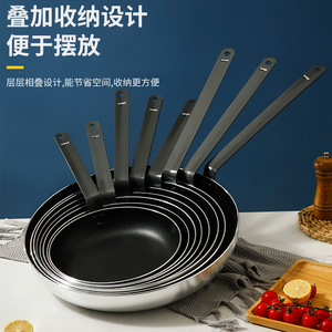 Non-Stick Frying <b>Pan</b> 30 Cm <b>Induction</b> Compatible Round Shape Commercial Use - Product Image 2