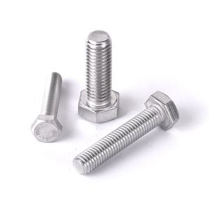 ตัวอย่างฟรี M10 12 16 สแตนเลส 316 316L A4 80 สกรูหัวหกเหลี่ยมเกลียวเต็มและน็อต - Product Image 1