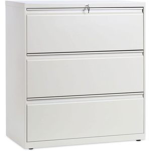 Alera 36\" X 18.63\" X 40.25\" Metal Lateral <b>File</b> with 3 Legal/Letter/<b>A4</b>/A5-Size <b>File</b> Drawers Putty Color - Product Image 3