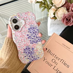Spring fresh floral pattern phone case for <b>iPhone</b> 16 Pro Max, also compatible with for <b>iPhone</b> 17, 15/14, two-in-one shockproof - Product Image 2