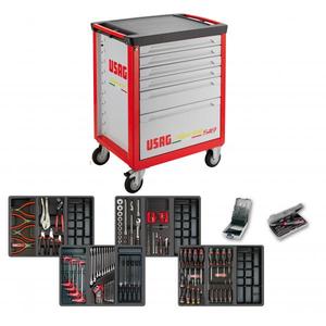USAG - 05188107BB Armoire à rouleaux Sprint 518 S6V avec assortiment pour maintenance industrielle (181 pièces) ROLLING WORKSHOPS - Product Image 6
