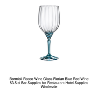 Verre à vin rouge Florian bleu 53,5 cl H 22,1 cm Ø 9,2 cm Bormioli Rocco