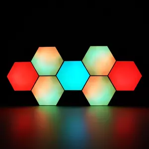 Kamar Terbaik Setup untuk Game Aplikasi Ponsel Dikendalikan 16 Juta Warna Utara Warna Hexagonal Lampu Led