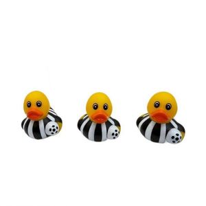 Eco-Friendly Plastic Football-Shaped Duck <b>Bath</b> for Children's Squeaky Toy Car Decoration Sports-Themed Gift - Product Image 5