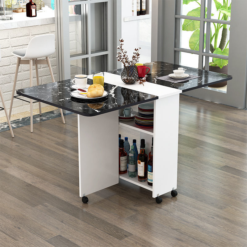 Long 120*60*77 [white + black marble]