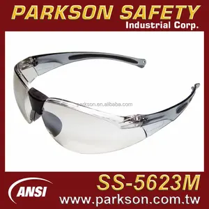 Lunettes de sécurité fabriquées à Taïwan avec revêtement miroir - Certifiées ANSI Z87.1, anti-rayures, anti-buée, anti-impact, monture en PVC, protection oculaire - Product Image 2