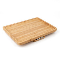 Table de bras de canapé à la maison Clip sur plateau Table d'accoudoir portable Plateau de bras de canapé en bambou pliable
