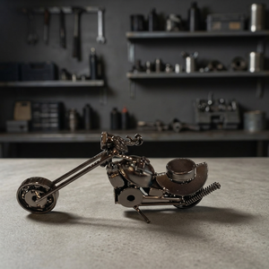 Mini moto décorative en fer et métal pour la maison, le salon, le bureau, la table, l'étagère, le meuble, le bureau, l'intérieur - Product Image 1