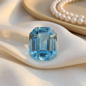 Aigue-marine bleue naturelle de qualité supérieure, taille émeraude, 3,83 carats, provenant du Brésil - Product Image 4