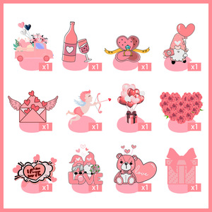 DAMAI Adorno Colgante Espiral para el Día de San Valentín, Estilo Americano, Corazón con Lazo, Decoración para Fiestas, Set de Manualidades de Papel con Temática de San Valentín 2026 - Product Image 2