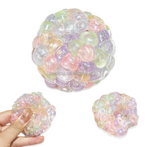 ของเล่นบีบมือรูปทรงแปลกตา ทำจากพลาสติกคุณภาพสูง พร้อมเสียงดนตรีและสายคล้องมือ รูปทรงไข่มุก บรรเทาความเครียดสำหรับผู้ใหญ่ - Product Image 1